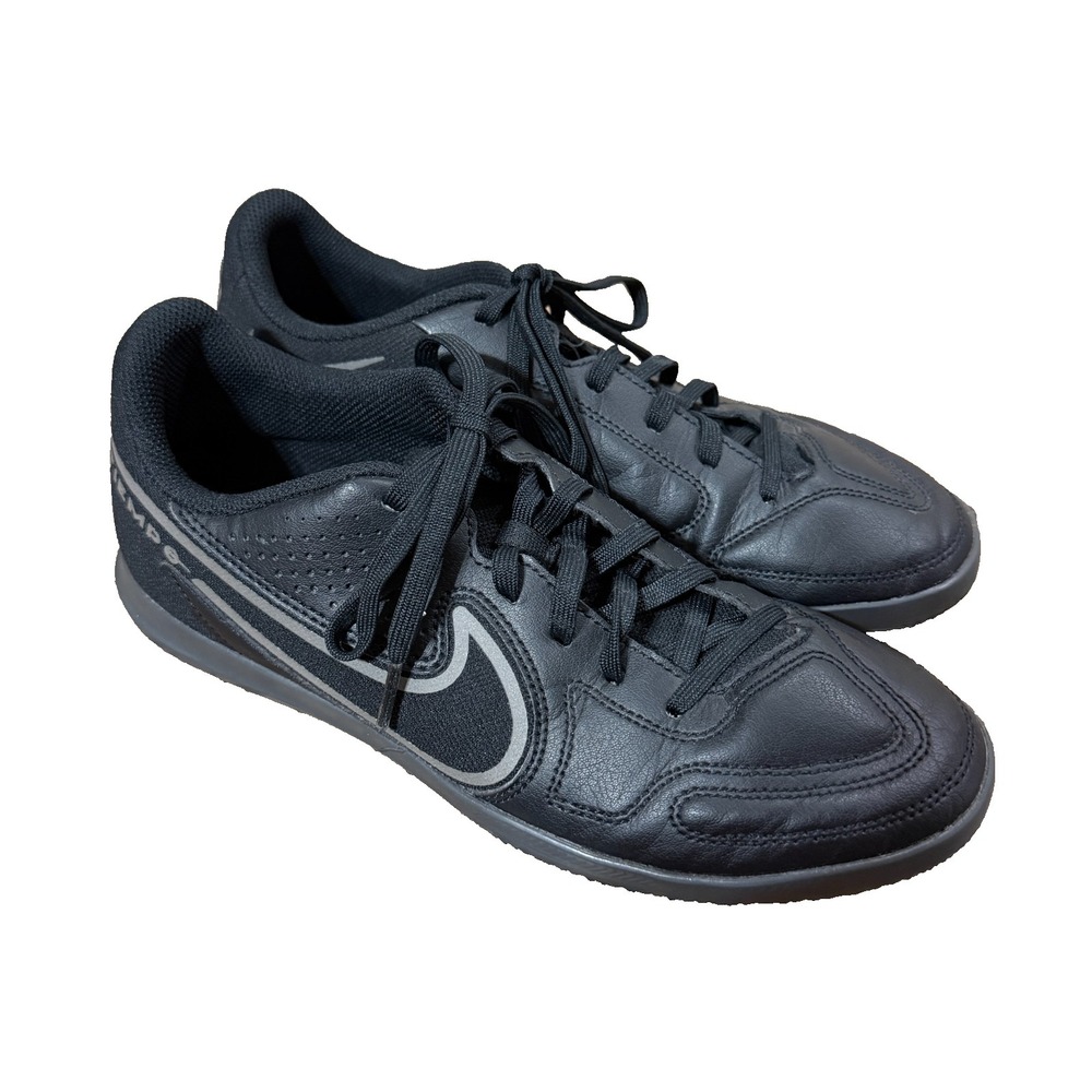 Nike Legend 9 Club IC Indoor Black/ Iron Grey DA1189 004 Size 7 Soccer Shoe